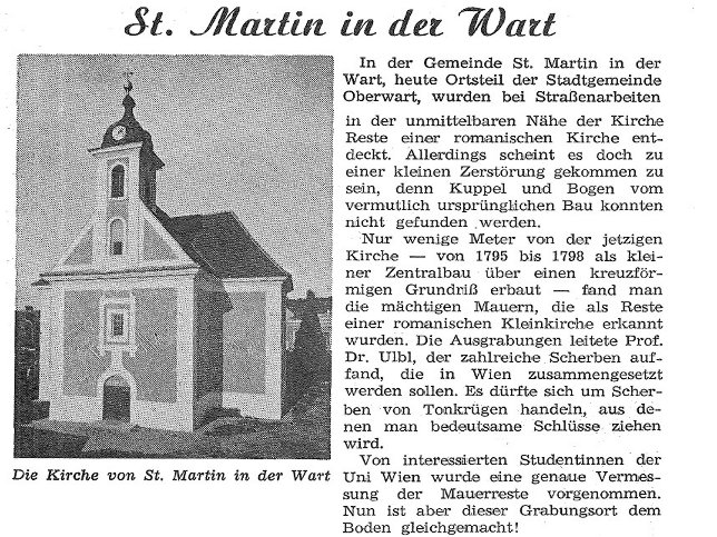 St. Martin, Reste einer romanischen Kirche